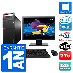 PC Tour Lenovo M700 Ecran 19" Intel G4400 RAM 32Go Disque 2To Windows 10 Wifi · Occasion 