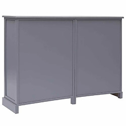 Avis Maison Chic Buffet commode,console avec 10 tiroirs pour rangement Gris 113x30x79 cm Bois -MN14801