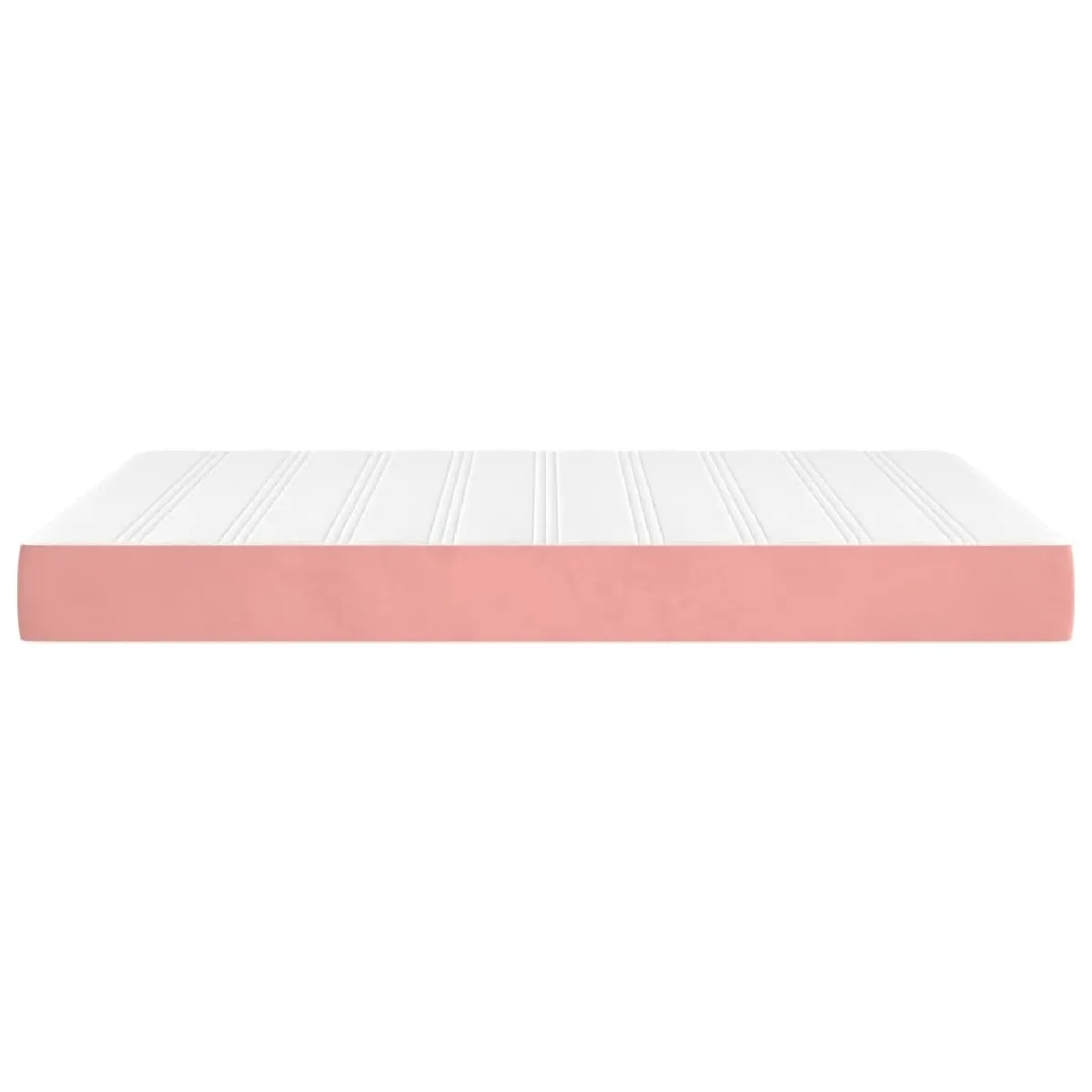 Avis vidaXL Matelas de lit à ressorts ensachés Rose 140x200x20 cm Velours