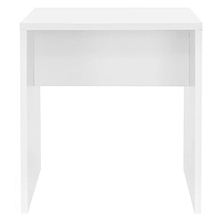 ML DESIGN MODERN LIVING Tabouret de maquillage siège en bois MDF blanc pour table coiffeuse 40x36x41cm