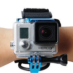 Avis Wewoo Fixation poignet GoPro bleu pour Hero 4 / 3+, longueur de ceinture: 31cm, HR177 Ceinture de clips de montage de de