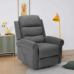 Avis LE ROI DU RELAX Fauteuil électrique de relaxation massage et chauffage avec roues Victoria, Couleur: Gris foncé