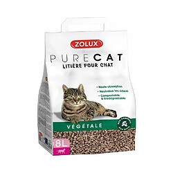 ZOLUX Litière végétale naturelle Pure cat 8L.