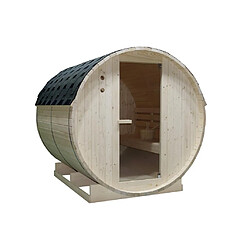 Vente-Unique Sauna d'extérieur 6 places - L185 x P220 x H190 cm - ISOKYRO