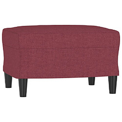 vidaXL Repose-pied Rouge bordeaux 60x50x41 cm Tissu