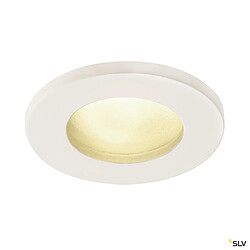 Encastré de plafond intérieur/extérieur, rond SLV DOLIX OUT, blanc, GU10/QPAR51, 50W max, IP65 