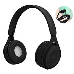 Universal Noir Nouveau Bluetooth Gaming Headset Stéréo Cable Headset avec Microphone Casque pliable Support TF Card for MP3 PC Phone | Bluetooth Headset Headset