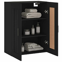 Maison Chic Armoire murale,Meuble de Rangement pour salon,cuisine noir 69,5x34x90 cm bois d'ingénierie -MN88164 pas cher