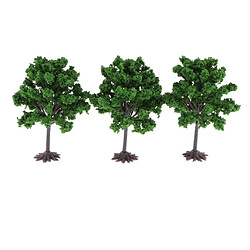 arbre modèle plastique Arbre Modèle Paysage DIY 3pcs Arbre Miniature Jardin Micro Paysage Végétal Décoration Bricolage Jardin Craft