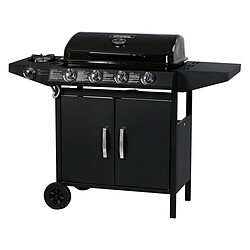 Habitat Et Jardin Barbecue gaz Festa 5 - 5 brûleurs dont 1 latéral - 12.9 Kw- Noir