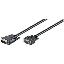 Wentronic DVI-I/VGA câble (DVI-I (12 +5) mâle à HD 15 broches connecteur) 2 m (Import Allemagne)