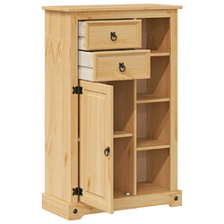 Avis vidaXL Armoire de salle de bain Corona 70x33x110 cm bois de pin massif