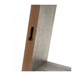 Avis Wadiga Set de 3 Étagères Murales Carrées en Bois Gris - 25X25X9cm