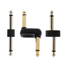 6.35mm jack guitare effet pédale jack à jack connecteur adaptateur patch branchez un pas cher