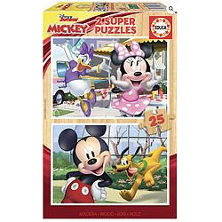 Educa Borras 2 supers puzzles 25 pieces mickey et ses amis