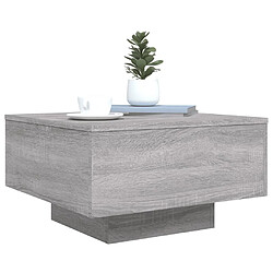 Avis vidaXL Table basse sonoma gris 55x55x31 cm bois d'ingénierie