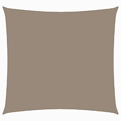 vidaXL Voile de parasol tissu oxford carré 6x6 m taupe