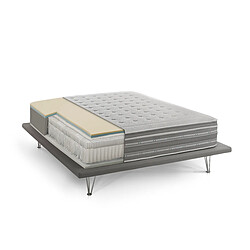 Acheter Autrement Matelas Talamo Italia Mack carré et demi, Made in Italy, Orthopédique en mousse à mémoire de forme et micro ressorts ensachés, Anti-acarien et Hypoallergénique, cm 120x190 h37