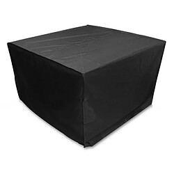 Wewoo Anti-UV Étanche à la poussière noir Tissu Chaises de Table Pliante Housse de Protection Extérieure Meubles Set Couverture, Taille: 126 * 126 * 74 cm