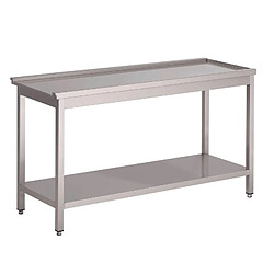 Table de Sortie pour Lave-Vaisselle à Capot HT50 - L 800 mm - Gastro M