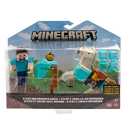 Acheter Mattel Minecraft - Steve Et Son Cheval En Diamant - Figurines DAction