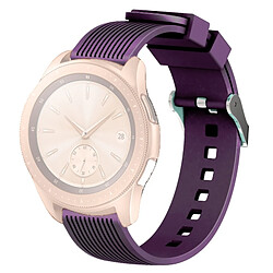 Wewoo Bande de montre à bracelet à grain vertical pour Galaxy 42mm (violet) 