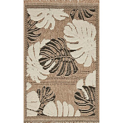 Avis Jardindeco Tapis intérieur extérieur aspect jute noir Tijuana 9062 noir 170 x 120 cm.