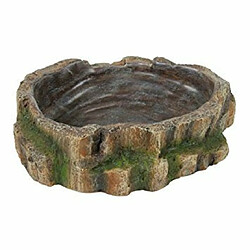 Trixie Reptile Décoration de forêt tropicale d'eau et de nourriture Bol, 13 x 3.5 x 11 cm