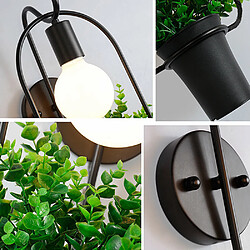 Universal Lampe murale plante, mur de fer forgé chambre à coucher de chevet balcon balcon alléle boutique fleur lampe murale pas cher