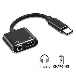 Universal Adaptateur prise casque 2 en 1 pour USB Type-C 