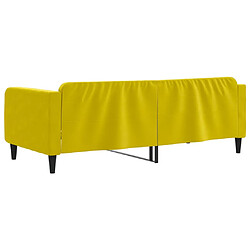 Acheter vidaXL Lit de repos sans matelas jaune 100x200 cm velours