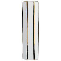 Beliani Vase à fleurs ESTELLA Céramique 40 cm Blanc 