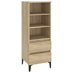 vidaXL Buffet haut Chêne sonoma 40x36x110 cm Bois d'ingénierie