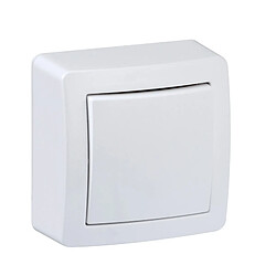 Schneider Electric Alréa - Bouton poussoir, 10 A, connexion automatique - Blanc 