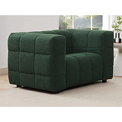 Fauteuil en tissu bouclette vert LERICI de Pascal Morabito 