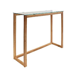 The Home Deco Factory Console plateau en verre.