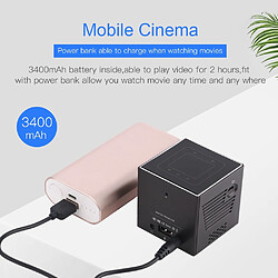 Acheter Yonis Mini Vidéoprojecteur Portable Intelligent 4K Android 120 Pouces Luminosité 50 Lumens