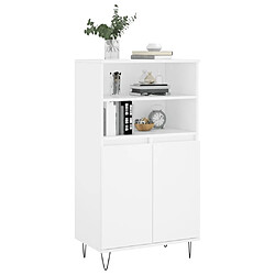 Avis Maison Chic Buffet,Meuble de Rangement,commode pour salon,Cuisine Blanc 60x36x110 cm Bois d'ingénierie -MN44370