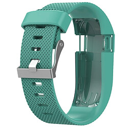 Wewoo Bracelet pour montre connectée Dragonne ajustable de couleur unie FITBIT Charge / HR vert menthe 