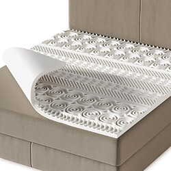 Pursens Surmatelas mousse mémoire de forme 13 zones - 140x190x5cm Surmatelas 140x190 Mémoire de Forme 13 Zones - Haute densité Mousse 38 kg/m3 - Sur-Matelas confort 2 personnes