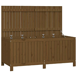 Helloshop26 Coffre boîte meuble de jardin rangement 147 x 68 x 64 cm bois pin marron miel 02_0013104 