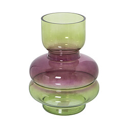 Vase Alexandra House Living Vert Violet Verre 9 x 20 cm