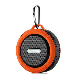 Yonis Enceinte Bluetooth Étanche IP65 Mains-Libres Portable Enceinte Waterproof Bluetooth Portable IP65 Mains-Libres Son Haute Fidélité Orange YONIS