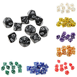 Acheter 10pcs Dix Faces De Dés D10 Jouer D & D Jeux Rpg Parti Dices Purple