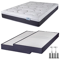 Ebac Matelas ressort + Sommier Omega Volcan 180x200 Rueda - H. 27 cm - Soutien ferme