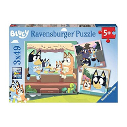 Puzzle Ravensburger Bluey - Les aventures de Bluey - 3x49 pieces 