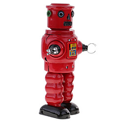 Acheter Red Wind Up Walking Roby Robot Toy Clock Clock Avec Des Cadeaux Clés à