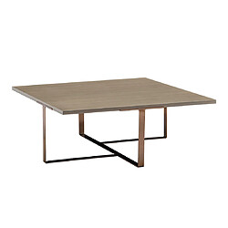 La Maison Du Canapé Table basse CELESTE - Bois - Acier / Bois 