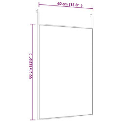 vidaXL Miroir de porte Doré 40x60 cm Verre et aluminium pas cher