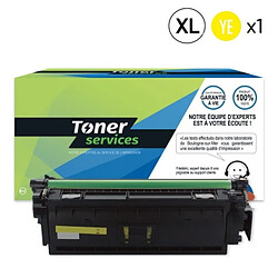 TONER SERVICES Compatible HP 508X Toner Jaune CF362X (HT508XY/CF362X) 